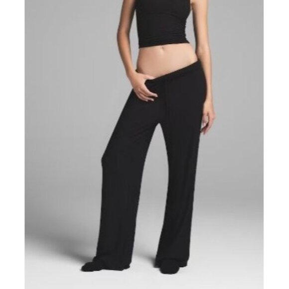 skims Loose lounge pants black Onyx stretchy comfy black sz 4XL - Picture 1 of 9